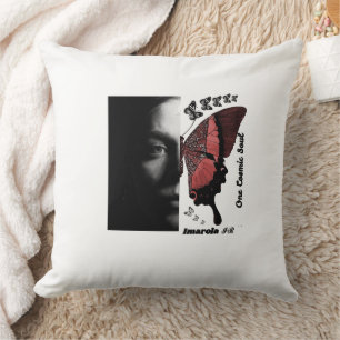 Butterfly Girl Throw Pillow, Gothic Aesthetic Wome Pillow