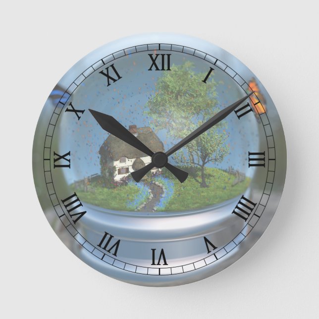 Butterfly Globe Clock (Front)