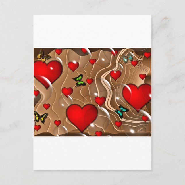 Butterfly & Gold Postcard (Front)