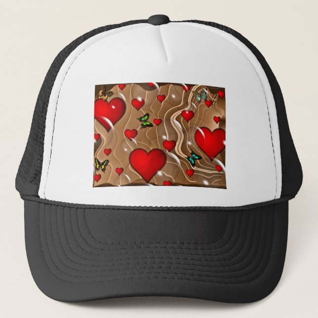 Butterfly & Gold Trucker Hat (Front)