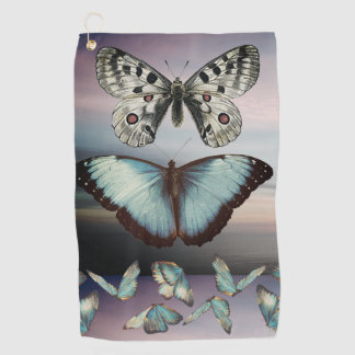 butterfly golf towel