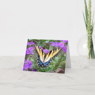 Butterfly Graces My Garden Card