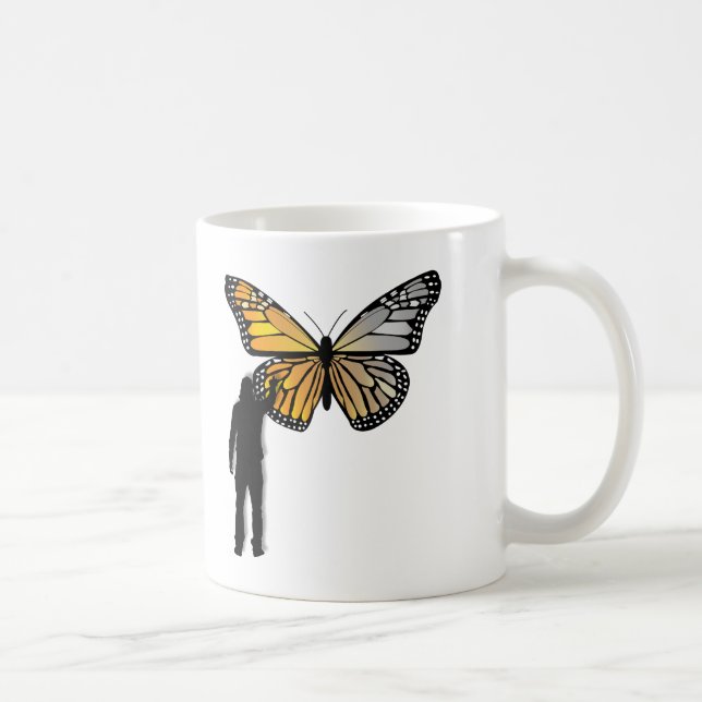 Butterfly Graffiti Funny Mug (Right)