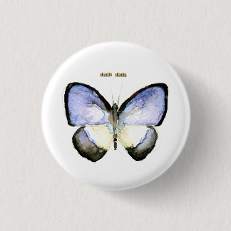 Butterfly: Green-Banded Blue 1 Inch Round Button