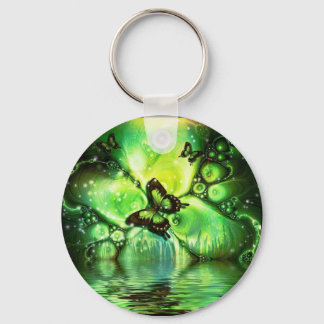 BUTTERFLY GREEN MEDOW KEYCHAIN