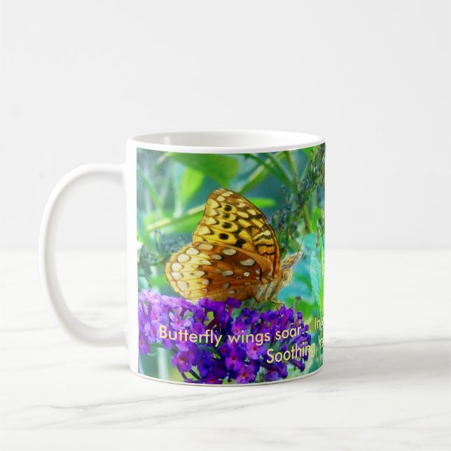 Butterfly Haiku Mug (Left)