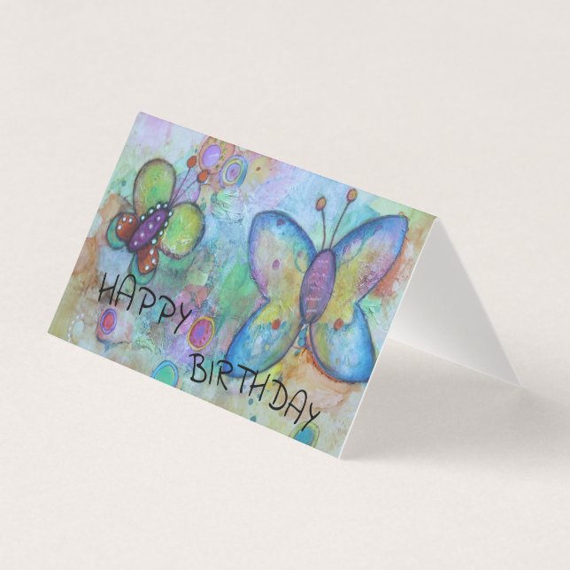 Butterfly Happy Birthday. (Front)