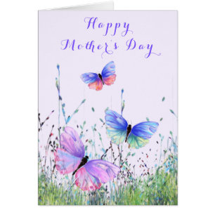 Butterfly Happy Mother's Day Card - Customizable