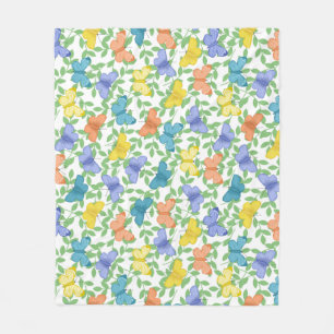 Butterfly Heart Art Fleece Blanket