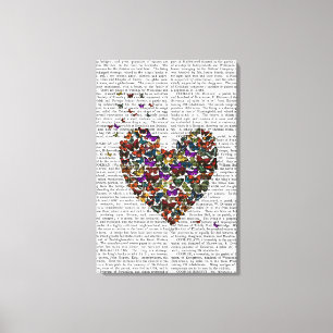 Butterfly Heart Canvas Print