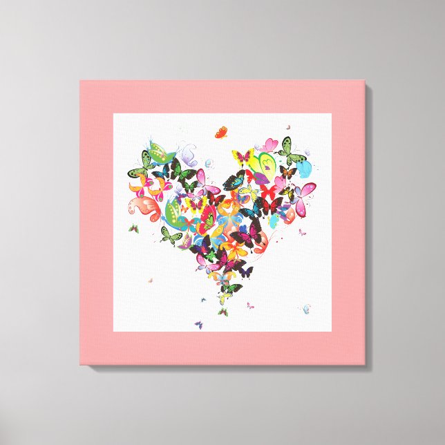 Butterfly Heart - Canvas Print - SRF (Front)