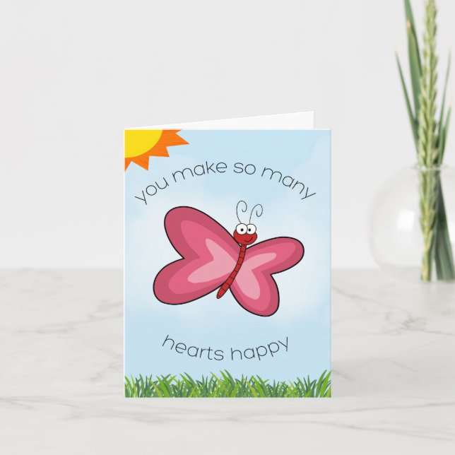 Butterfly Heart Card (Front)