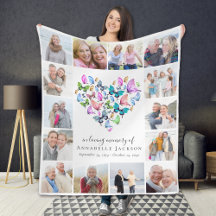 Butterfly Heart In Loving Memory Photo Collage