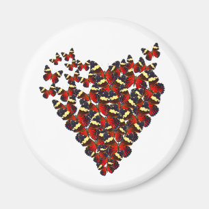 Butterfly heart magnet