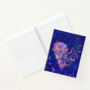 Butterfly Heart Notebook Painting Love