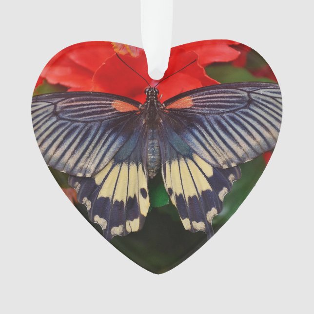 Butterfly Heart Shaped Ornament (Front)