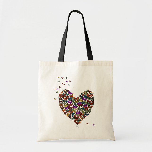 Butterfly Heart Tote Bag (Front)