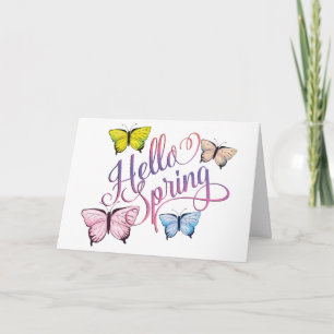 Butterfly Hello Spring Card