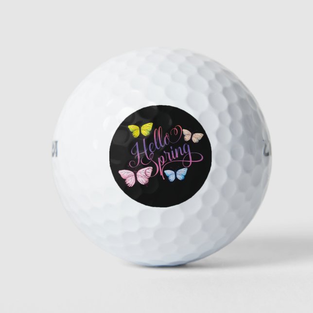 Butterfly Hello Spring Golf Balls (Front)