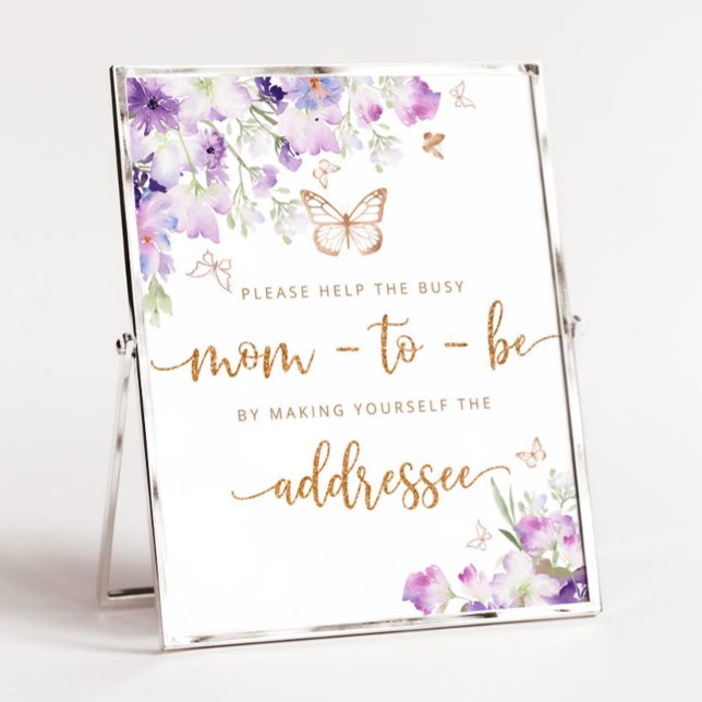Butterfly Help the Busy Mom  Address an Envelope Poster (Creator Uploaded)