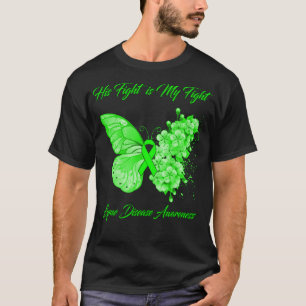 Butterfly His Fight is My Fight Lyme Disease Aware T-Shirt