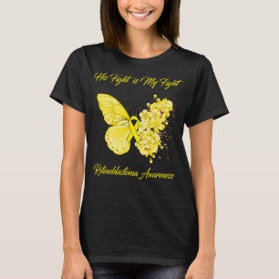 Butterfly His Fight is My Fight Retinoblastoma  T-Shirt