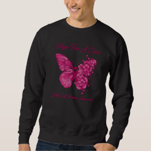 Butterfly Hope For A Cure Sickle Cell Anemia Aware Sweatshirt