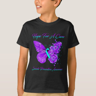Butterfly Hope For A Cure Suicide Prevention Aware T-Shirt