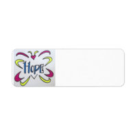 Butterfly Hope Label