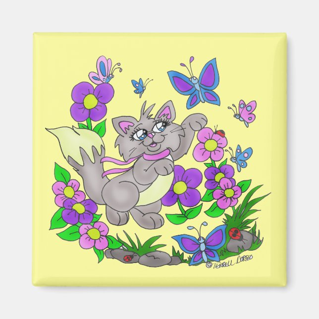 "Butterfly Hunter" Magnet (Front)