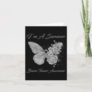 Butterfly I’m A Survivor Brain Tumour Awareness Card