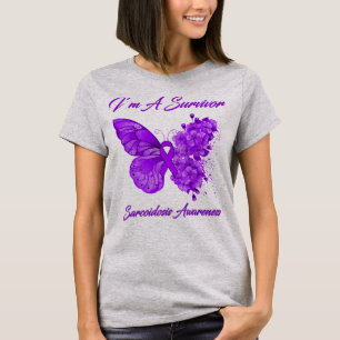 Butterfly I’m A Survivor Sarcoidosis Awareness T-Shirt