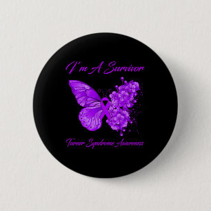 Butterfly I’m A Survivor Turner Syndrome Awareness 2 Inch Round Button