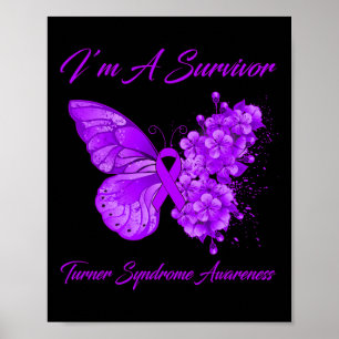 Butterfly I’m A Survivor Turner Syndrome Awareness Poster