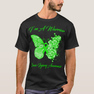 Butterfly I’m A Warrior Brain Injury Awareness T-Shirt
