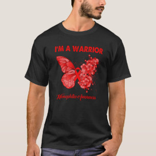 Butterfly I’M A Warrior Hemophilia Awareness T-Shirt