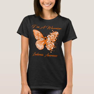Butterfly I’m A Warrior Leukaemia Awareness T-Shirt