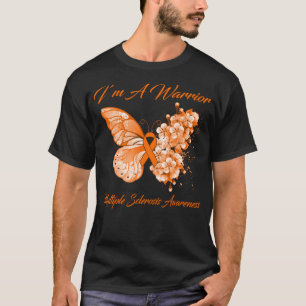 Butterfly I’m A Warrior Multiple Sclerosis Awarene T-Shirt