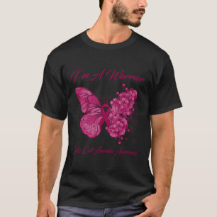 Butterfly I’m A Warrior Sickle Cell Anemia Awarene T-Shirt