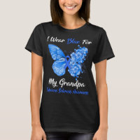 Butterfly I Wear Blue For My Grandpa Tuberous