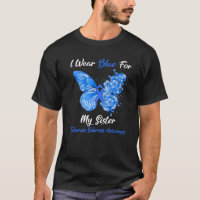 Butterfly I Wear Blue For My Sister Tuberous Scler