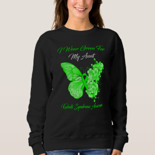 Butterfly I Wear Green For My Aunt Kabuki Syndrome Sweatshirt