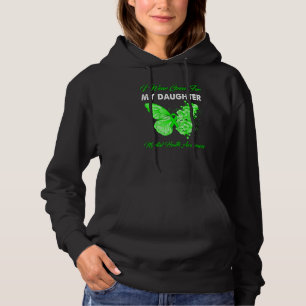 Butterfly I Wear Green For My Daughter Mental Heal Hoodie