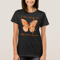 Butterfly I Wear Orange For Multiple Sclerosis