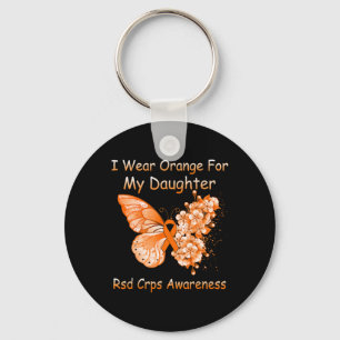 Butterfly I Wear Orange For My Daughter Rsd Crps A Keychain