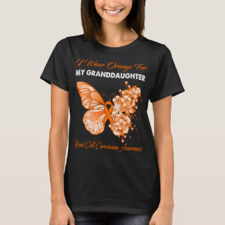 Butterfly I Wear Orange For My Granddaughter  T-Shirt