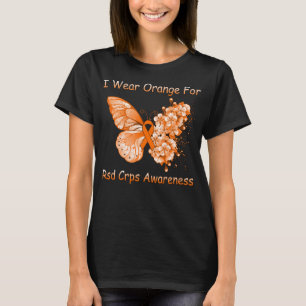 Butterfly I Wear Orange For RSD CRPS Awareness T-Shirt