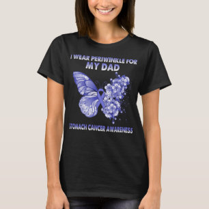 Butterfly I Wear Periwinkle For My Dad Stomach  T-Shirt