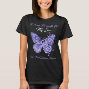 Butterfly I Wear Periwinkle For My Son Irritable  T-Shirt