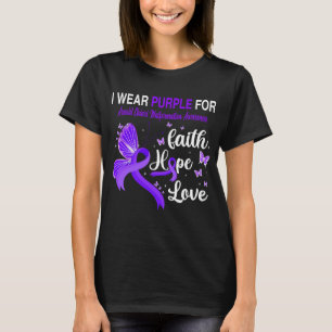 Butterfly I Wear Purple For ARNOLD CHIARI MALFORMA T-Shirt